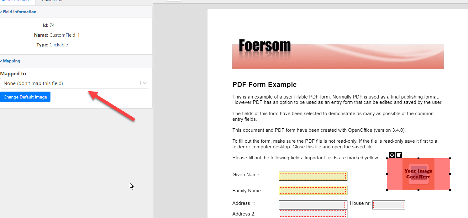 create pdf form signature field